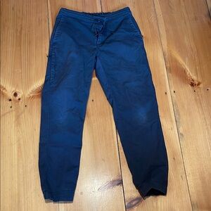 Men's Casual Canvas Blue Pants